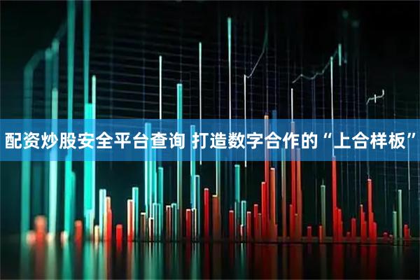 配资炒股安全平台查询 打造数字合作的“上合样板”